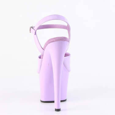 Босоніжки Sky-309 на підборах 7 дюймів, босоніжки з ремінцем на щиколотці 2 3/4 дюйма, лавандовий лак