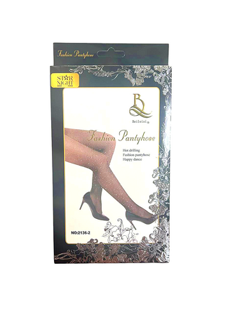 Колготки у сітку зі стразами Star Night тілесні, XS-L