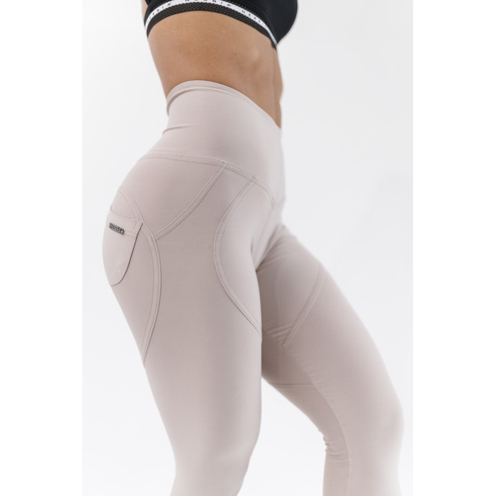 Штаны High Waist & Lifting Effect Bubble Butt pants Cream 587