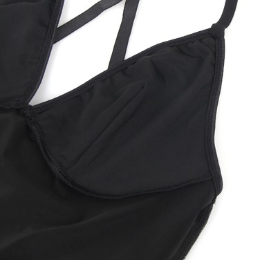 Платье с чокером, глянцевое Star Night Wet Look с имитацией винила, черное, S