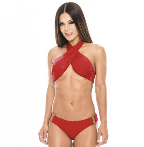 Купальник Babalu 14694 Червоний: Бікіні з перфорованою гумою