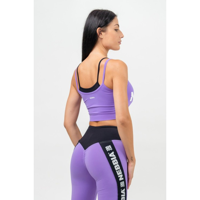 Топ Nebbia Double Layer Light-Support Sports Bra Flex Lila 241 Lilac
