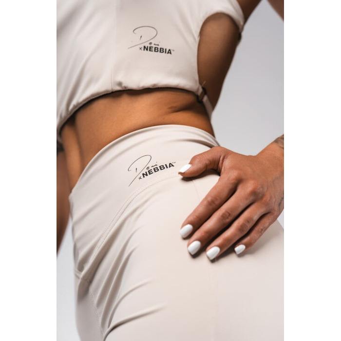 Штани Deni x NEBBIA High-waist Flared Pants Cream 312