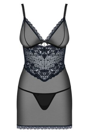 Сорочка Obsessive 866-CHE-1 chemise & thong L/XL
