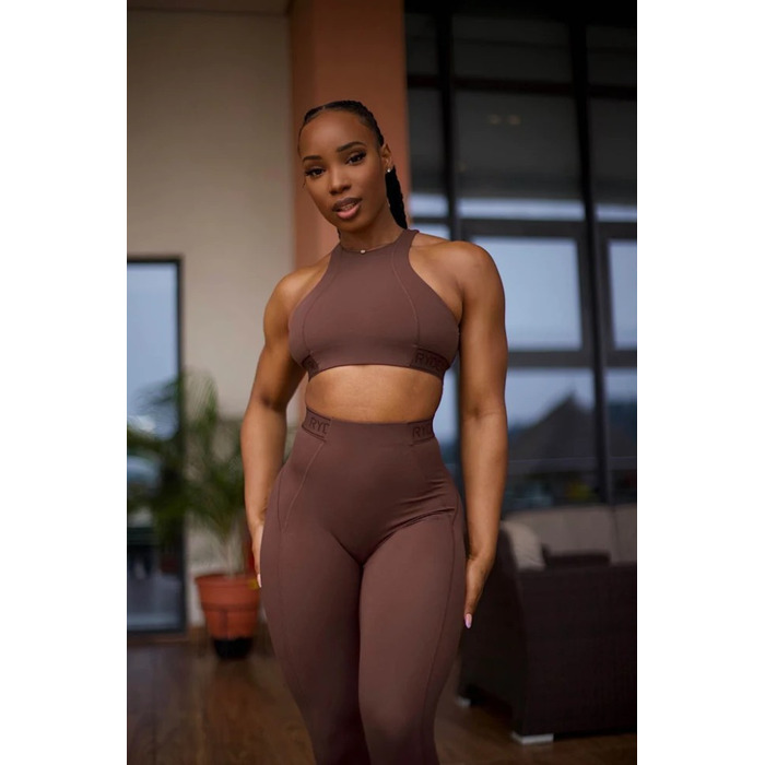 Легінси Level Up High Waisted Scrunch Leggings - Chocolate