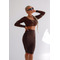 СПІДНИЦЯ BROWN PENCIL SKIRT KNEE-LENGTH 14686