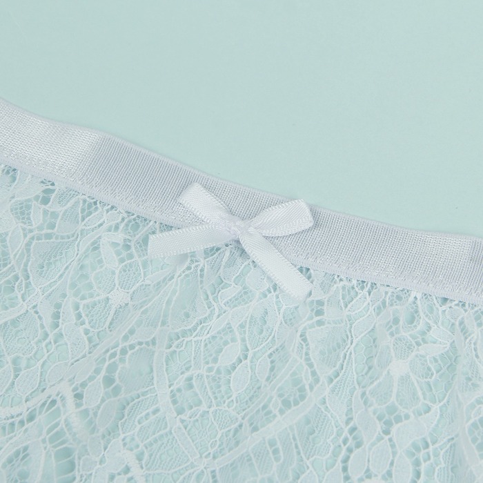 Сексуальные стрейч-трусики Star Night с поясом для чулков, белый