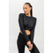 Топ Nebbia Cropped Long Sleeve Top ELEVATED Black 468