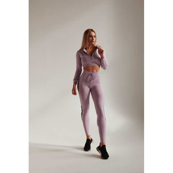 Топ спортивний Fitzona Lilac Jacket з блискавкою, компресійний для фітнесу та йоги