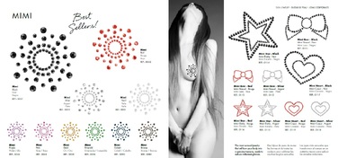 Прикраса для грудей MIMI Metallic Skin Transfer Bijoux Indiscrets