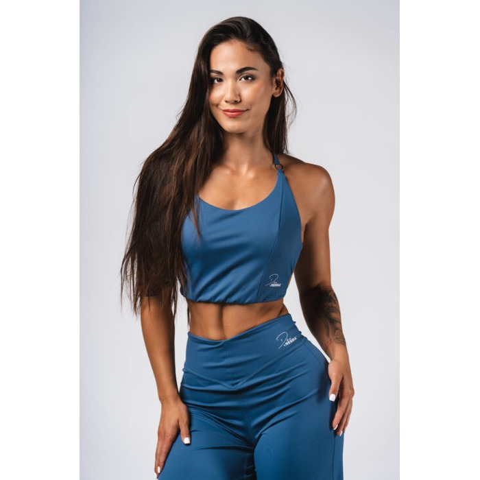 Топ Deni x NEBBIA Sports Crop Tank Blue 309
