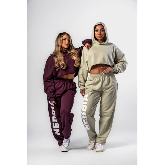 Худі Nebbia Oversized Hoodie OWN YOUR POWER Light Green 433