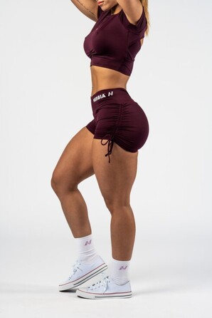 Шорти Nebbia Lace-Up Sculpting Shorts OWN YOUR POWER Dark Red 429