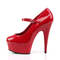Туфлі Pleaser Delight-687 на підборах 6 дюймів, туфлі-лодочки Maryjane 1 3/4 дюйма, червоні
