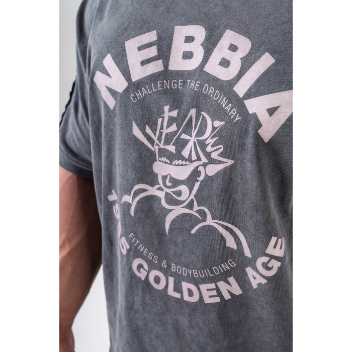 Футболка Nebbia Washed Oversized T-Shirt GOLDEN AGE Black 790