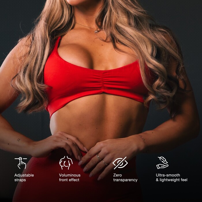 Топ Nebbia Medium-Support Sports Bra TOTALLY SEAMLESS Brown 305