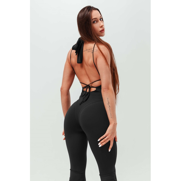 Комбінезон розкльошений Fitzona Black Flared Jumpsuit 4279776B