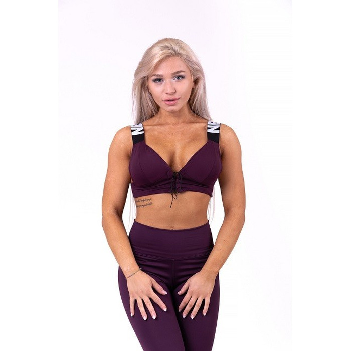 Топ NEBBIA LACE-UP SPORT BRA 694 Bordo