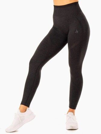 Леггинсы Excel Seamless High Waisted Leggings - Black Marl