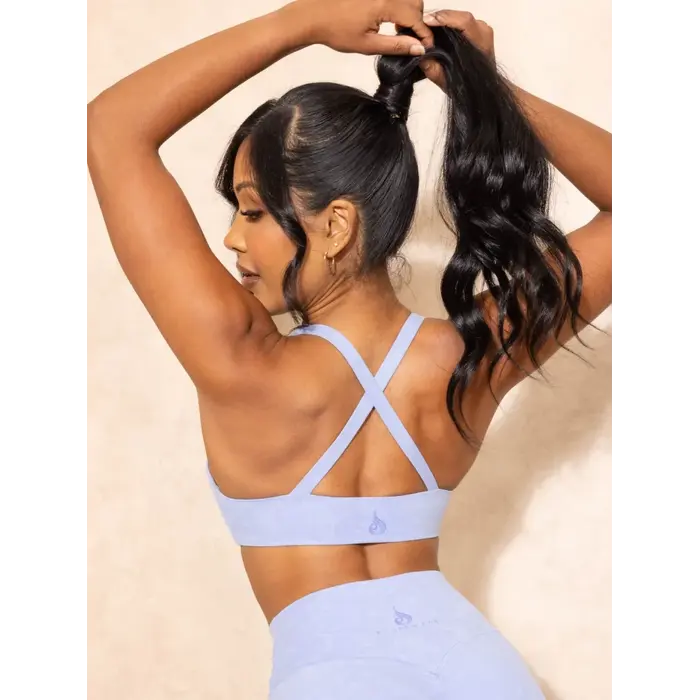 Топ Ryderwear NKD Stonewash Twist Sports Bra - Cornflower Blue Stonewash