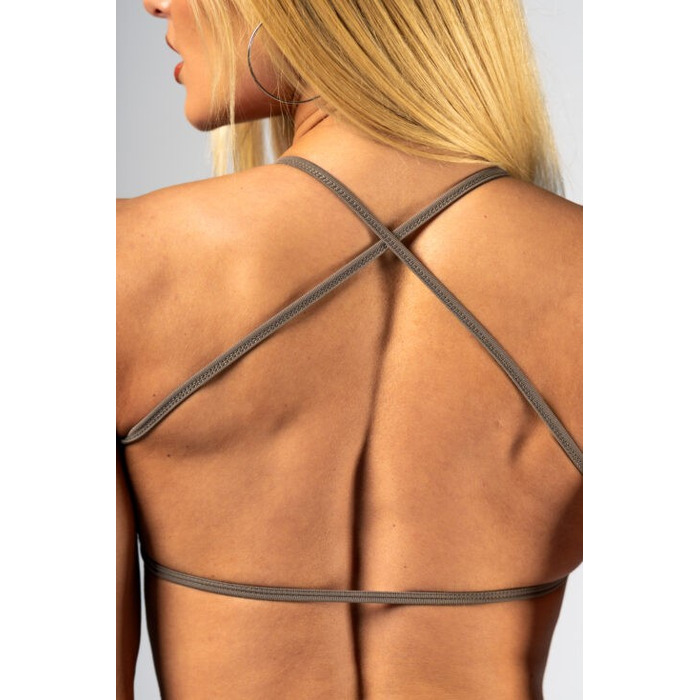 Топ Nebbia Open-Back Sports Bra POWER Light Brown ASH 890