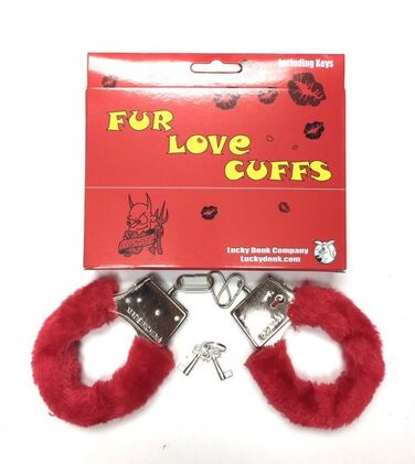 Наручники с мехом Fur Love Cuffs, Red