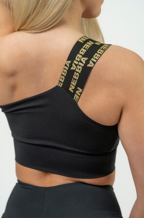 Топ Nebbia Women's High Support Sports Bra INTENSE Asymmetric Gold 841