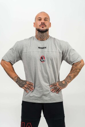 Футболка Nebbia Loose T-shirt LEGENDARY Light Grey 712