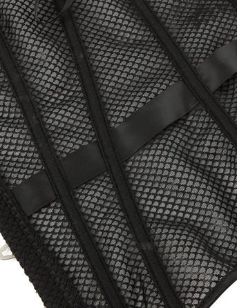 Корсет из сетки Star Night с крючками и шнуровкой, черный, M (без коробки)