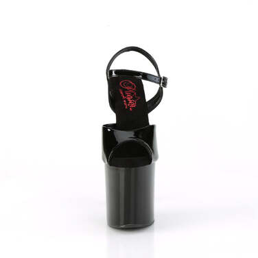 Босоножки Naughty-809, каблук 8 дюймов, ремешок на щиколотке 4 дюйма, черные