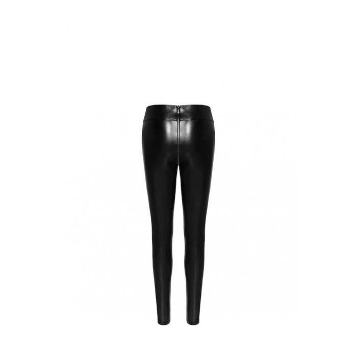 Леггинсы сексуальные со змеиным принтом XL F274 Noir Handmade, черные