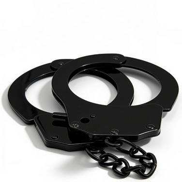 Металеві наручники DS Fetish на ланцюжку для БДСМ та рольових ігор