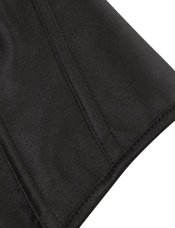 Корсет на зав'язках стрічках із бретелями Star Night 12 Plastic Bones з підтримкою бюста, чорний, S