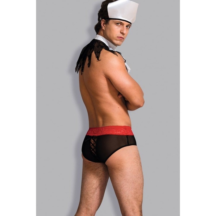 Костюм чоловічий 3 предмети L/XL чорний + білий Sunspice