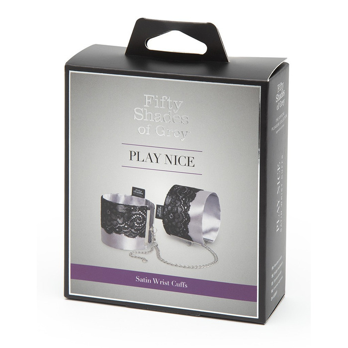 Наручники з атласної тканини Fifty Shades of Grey Play Nice з мереживом