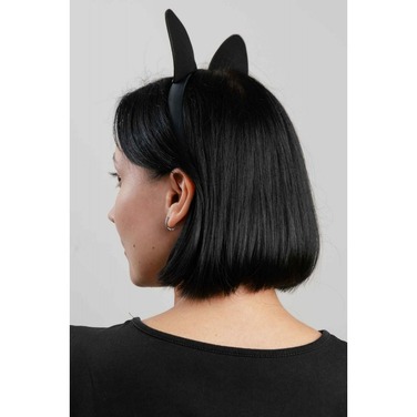 Ушки Кошечки на обруче DS Fetish, кожа, черные