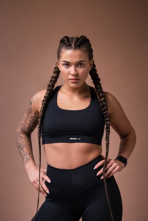 ТОП ACTIVE SPORTS BRA WITH MEDIUM IMPACT BLACK 413