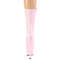 Ботинки Pleaser Flamingo-1050, каблук 8 дюймов, 4-дюймовые PF-сапоги до середины голени, шнуровка спереди, молния сбоку, нежно-розовый