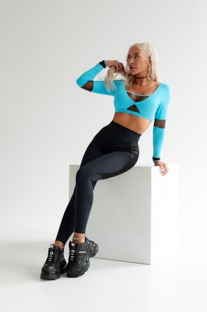 Легінси Fitzona Black Legging With Shiny Black on the Back