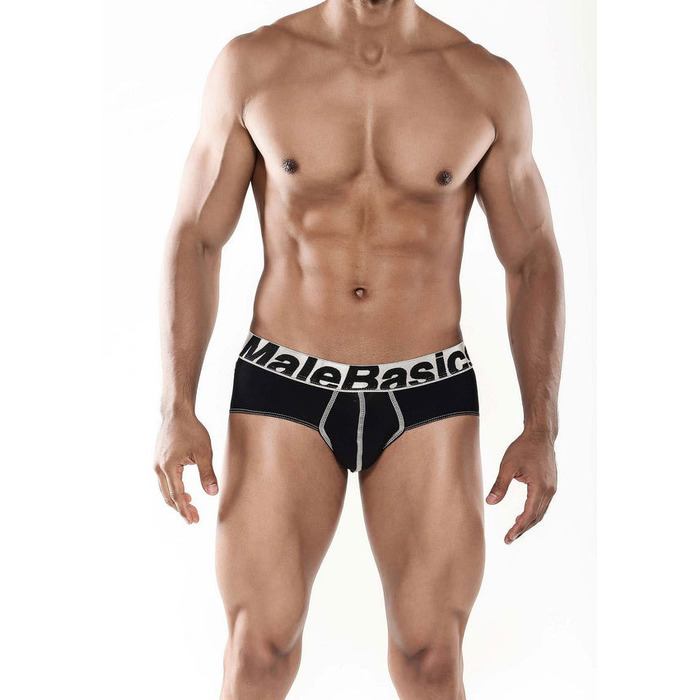 Мужские трусы MaleBasics Microfiber Brief из микрофибры, черные, S