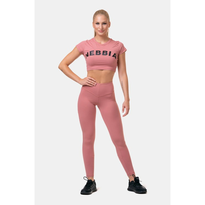 Легінси High Waist & Mesh Leggings 573 Old Rose Roze