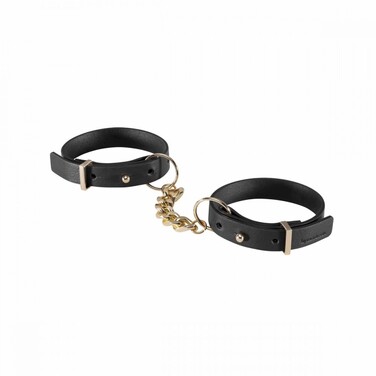 Наручники из экокожи Bijoux Indiscrets Maze – Thin Handcuffs Black