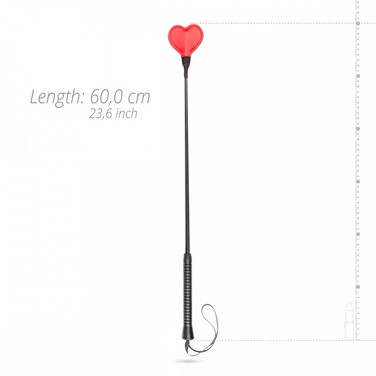 Стек сердечко Whipped черно-красный, 60 см