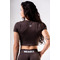 Топ Nebbia Seamless Short-Sleeve Top POWER Dark Brown 891