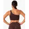 Топ Ryderwear Adapt One Shoulder Sports Bra - Chocolate Leopard