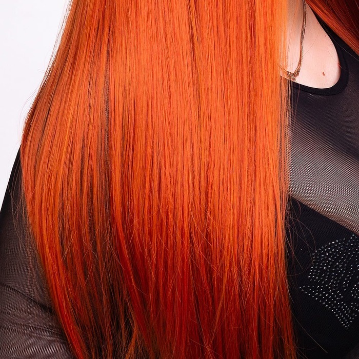 Перука довга пряма Fetish Hair темно-руда