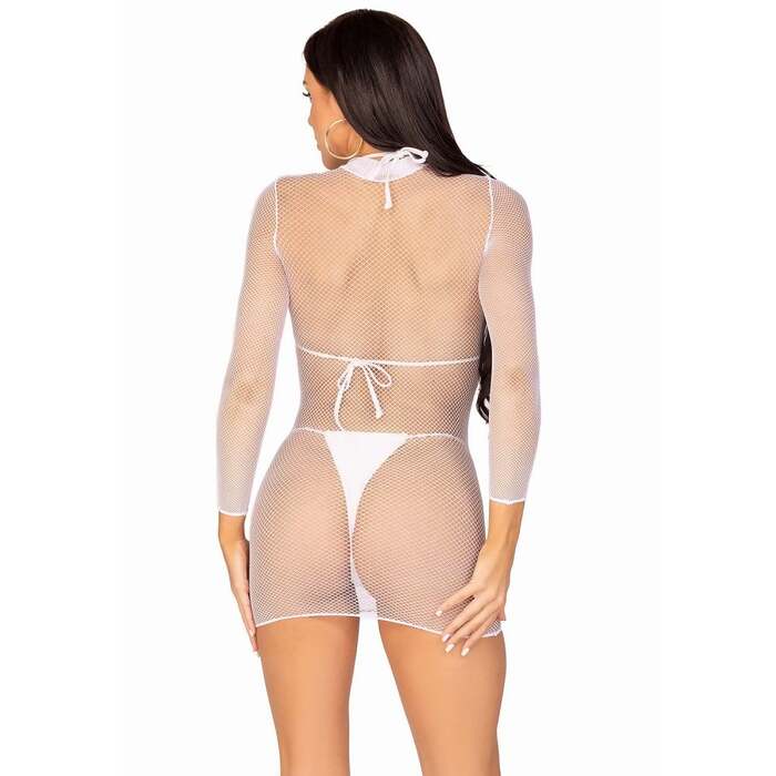 Мини-платье Ultra Net с длинным рукавом Leg Avenue