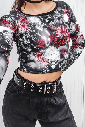 Топ Rock Code Blusa Cropped Shiver