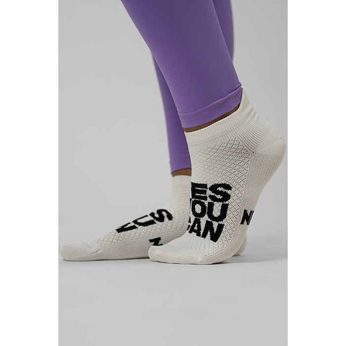 Шкарпетки NEBBIA 'HI-TECH' Ankle Socks YES YOU CAN White 122