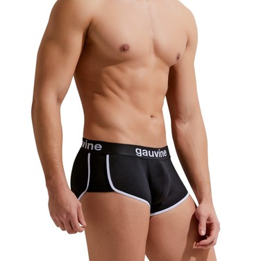 Мужские трусы боксеры Gauvine черные, M